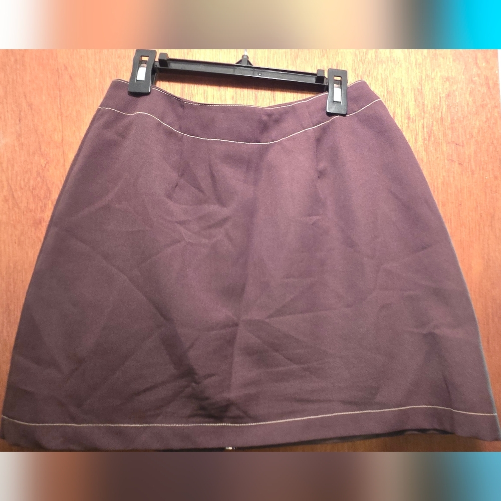 Pretty Good Brown Mini Skirt with Pockets SzM - Picture 6 of 7